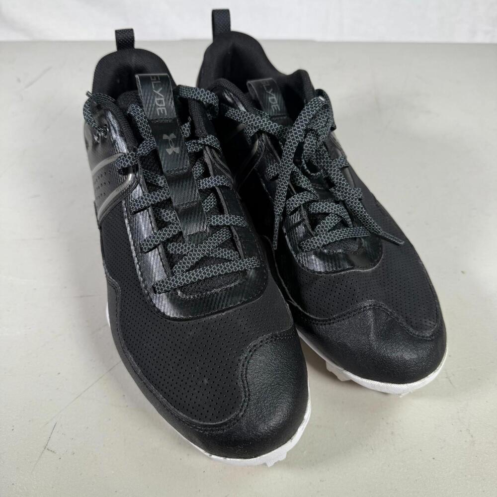 Under Armour Leadoff Low Mens Size 8 Black White Running Baseball Cleats‎